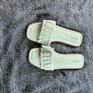 Torrid Leather Woven Slides